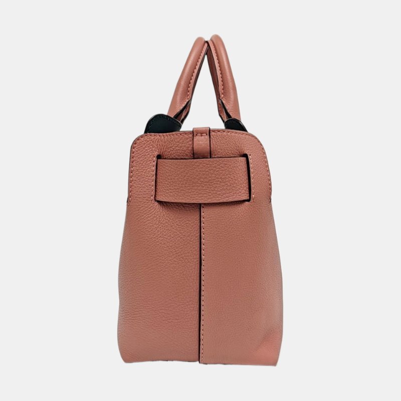 BURBERRY The Belt小號粉色牛皮貝爾特包單肩包手提包銀色五金可拆卸肩帶 9.8新-3