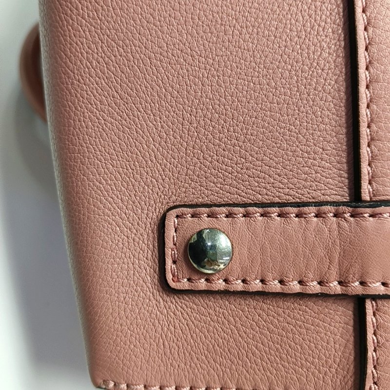 BURBERRY The Belt小號粉色牛皮貝爾特包單肩包手提包銀色五金可拆卸肩帶 9.8新-8
