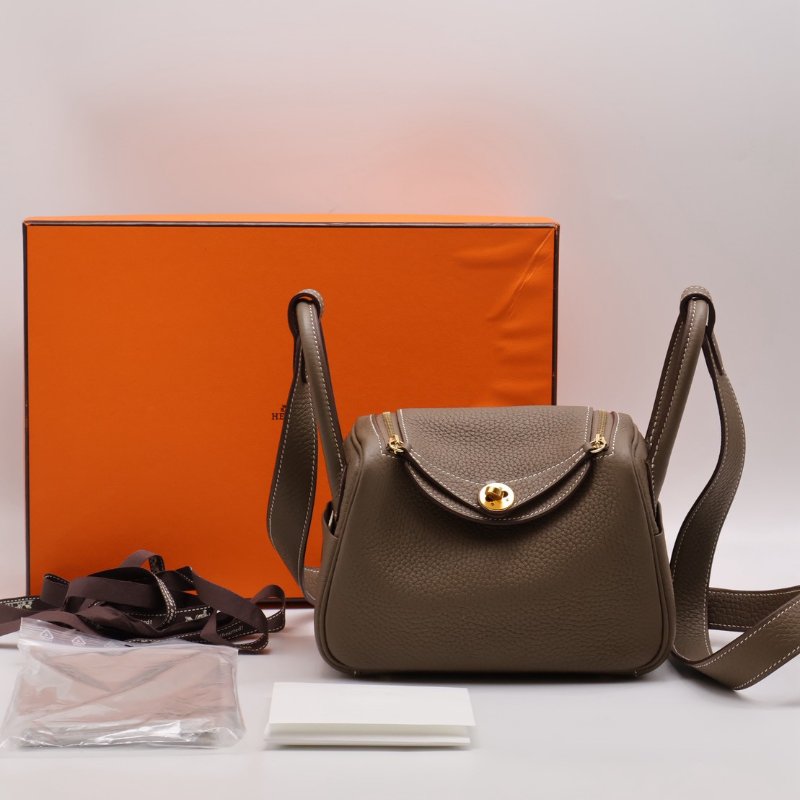 HERMES Mini lindy - 大象灰金 Z-11
