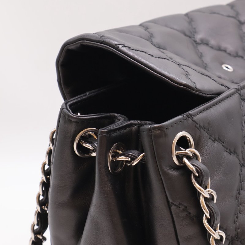 CHANEL Hampton肩背包 - 黑銀17開-6