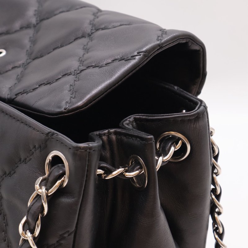 CHANEL Hampton肩背包 - 黑銀17開-7