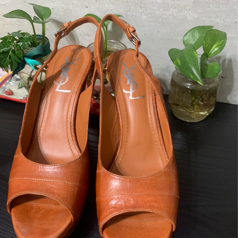 YSL聖羅蘭魚口高跟鞋-0