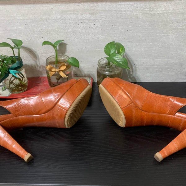 YSL聖羅蘭魚口高跟鞋-8