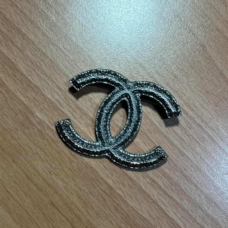 Chanel 胸針，安全扣已鬆 / vintage，屬大 不議價～-7