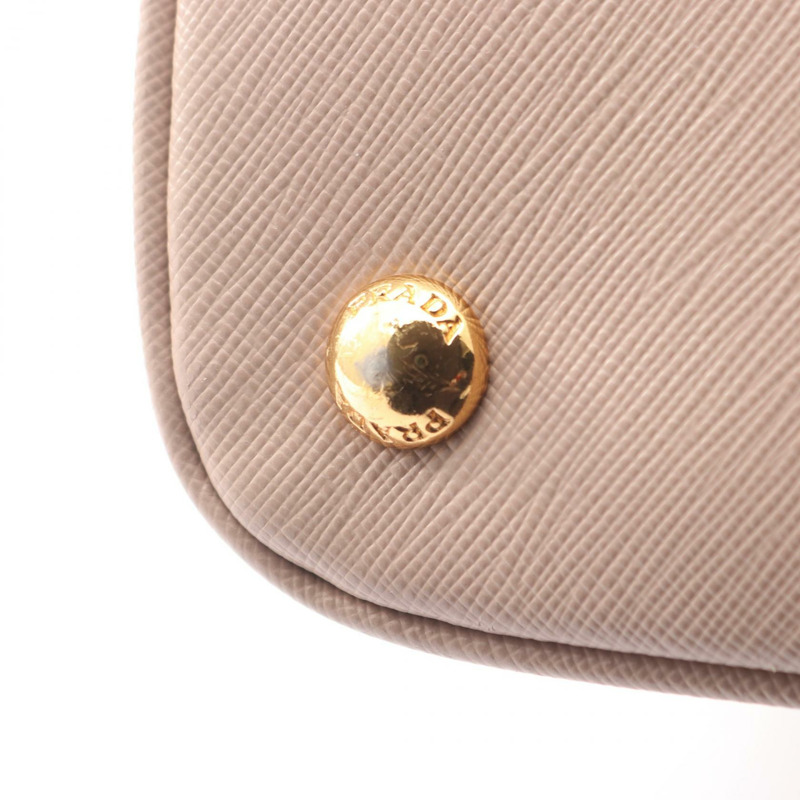 PRADA SAFFIANO LUX 手提包 BN2567 Saffiano 皮革 粉紅色三角標誌 二手 女士-5