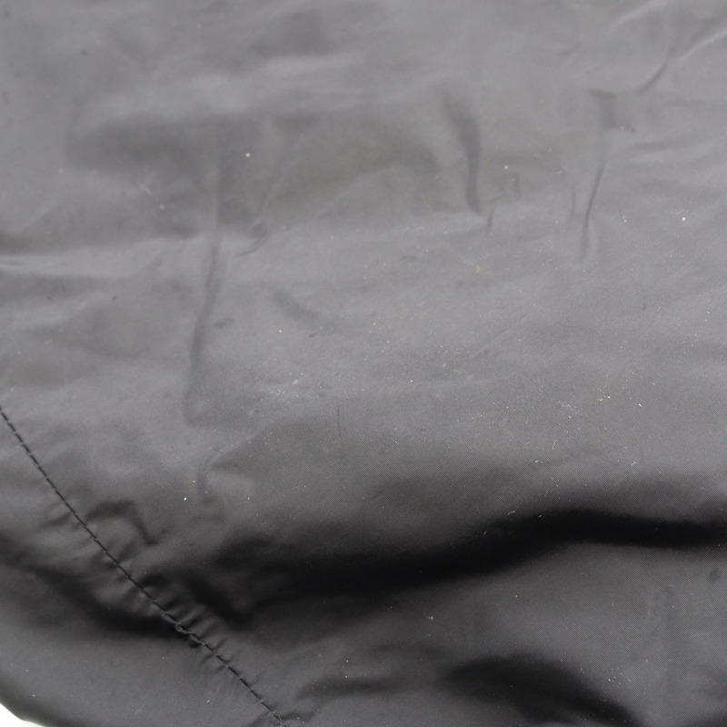 PRADA 女士黑色尼龍手提包，附標誌，二手，品牌標識-11