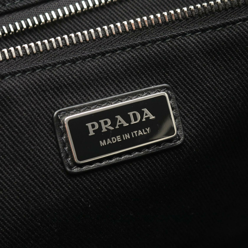 PRADA 帆布托特單肩斜背包 2VG081 黑色 二手 女款-3