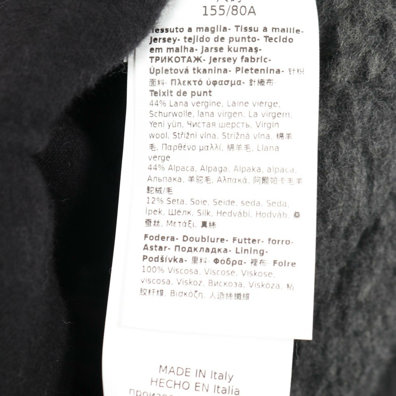 MAX MARA Kadiak 泰迪熊外套，其他材質：羊毛、絲綢、羊駝毛，灰色，二手女款-4