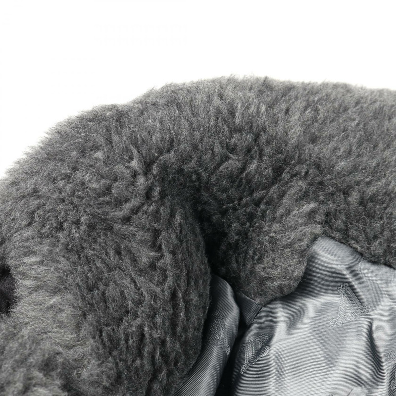 MAX MARA Kadiak 泰迪熊外套，其他材質：羊毛、絲綢、羊駝毛，灰色，二手女款-6