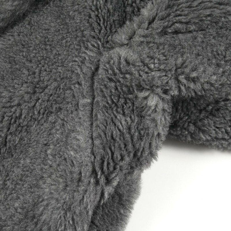 MAX MARA Kadiak 泰迪熊外套，其他材質：羊毛、絲綢、羊駝毛，灰色，二手女款-7