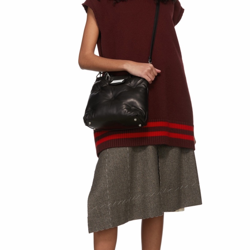 Maison Margiela 女士 小號Glam Slam徽標單肩包均碼碼小號、25cm*10cm*22cm-5