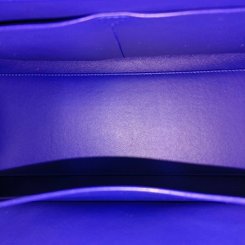 DIOR Diorever藍色牛皮單肩包斜挎包手提包銀色五金可拆卸肩帶-6