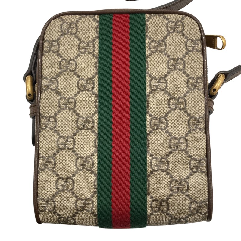 GUCCI 古馳 598127 Gucci Ophidia GG PVC帆布 相機包 斜背包 卡其色老花 金釦-2