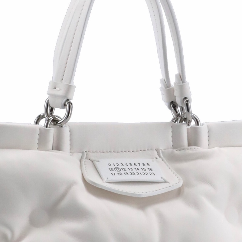 Maison Margiela 女士 小號Glam Slam標貼細節單肩包均碼碼小號、26cm*10cm*21cm-1