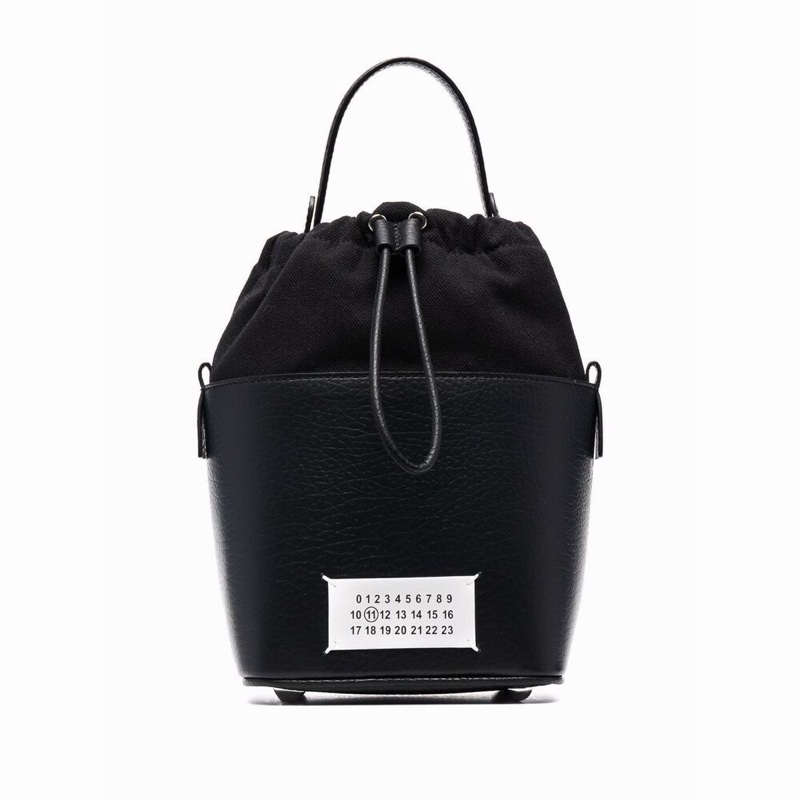 Maison Margiela 女士 數字logo貼花小號水桶手提包均碼碼小號、14cm*12cm*15cm-0