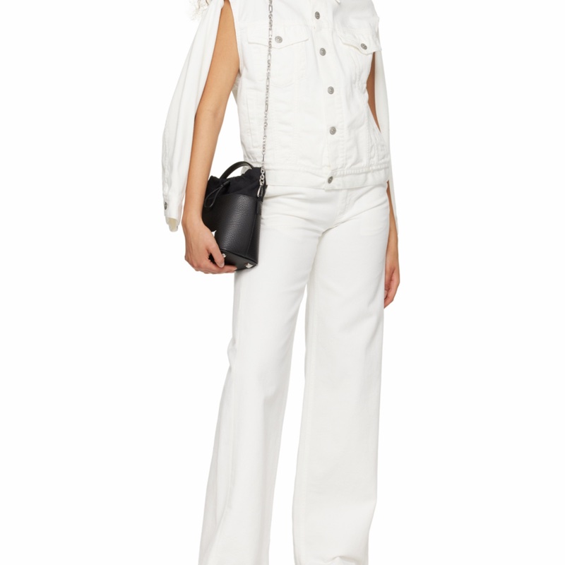 Maison Margiela 女士 數字logo貼花小號水桶手提包均碼碼小號、14cm*12cm*15cm-7