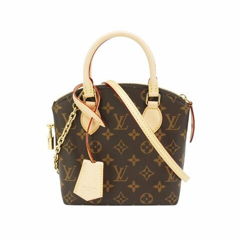 Louis Vuitton 展示品 Lockit BB 帆布二用弧形包(M12019-咖)