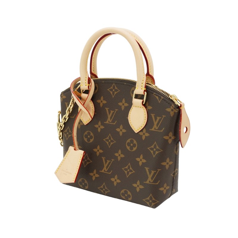 Louis Vuitton 展示品 Lockit BB 帆布二用弧形包(M12019-咖)-1