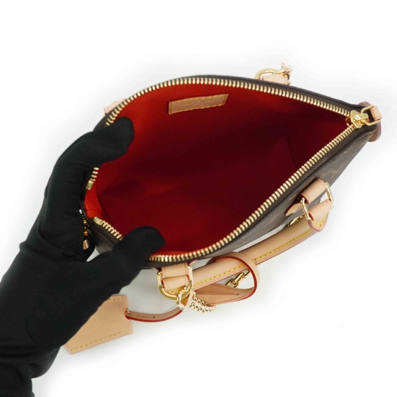 Louis Vuitton 展示品 Lockit BB 帆布二用弧形包(M12019-咖)-4