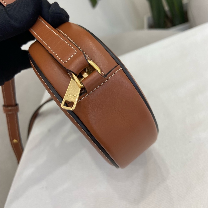 98新 賽琳Celine 橢圓包 小巧復古 尺寸：16×4×12.5cm-3