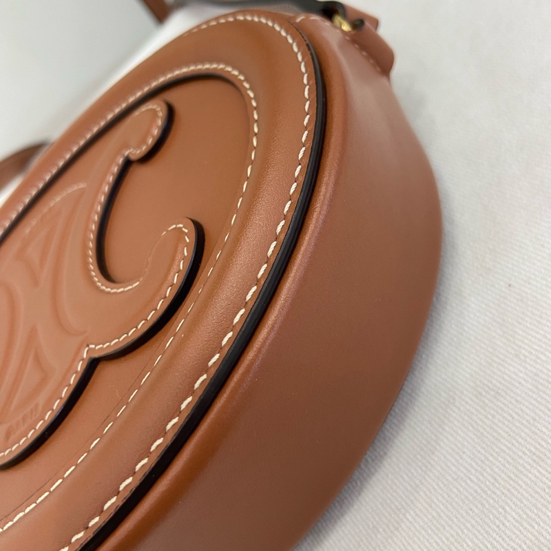 98新 賽琳Celine 橢圓包 小巧復古 尺寸：16×4×12.5cm-6