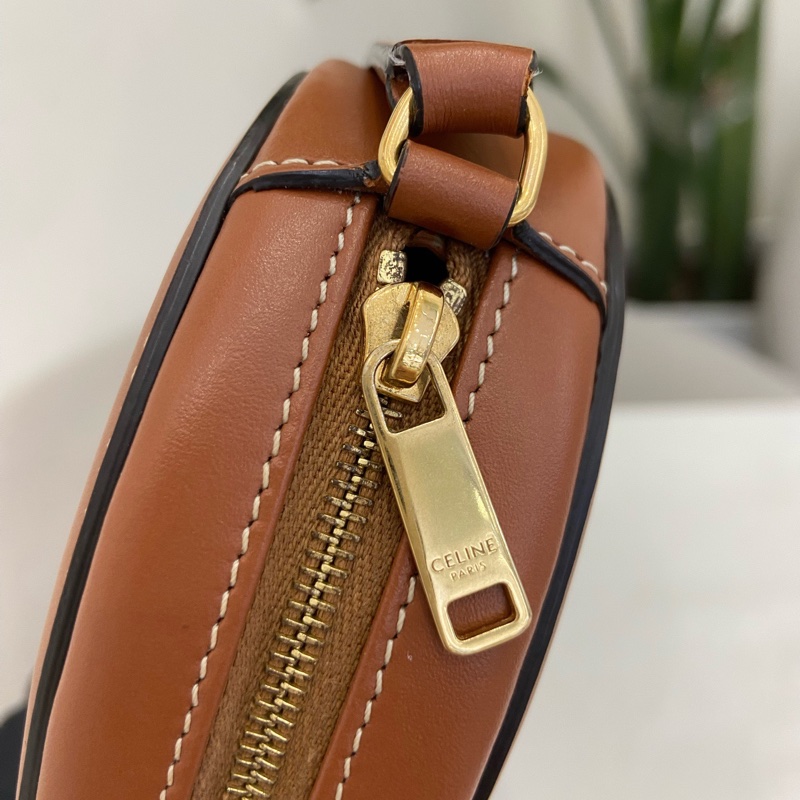 98新 賽琳Celine 橢圓包 小巧復古 尺寸：16×4×12.5cm-9