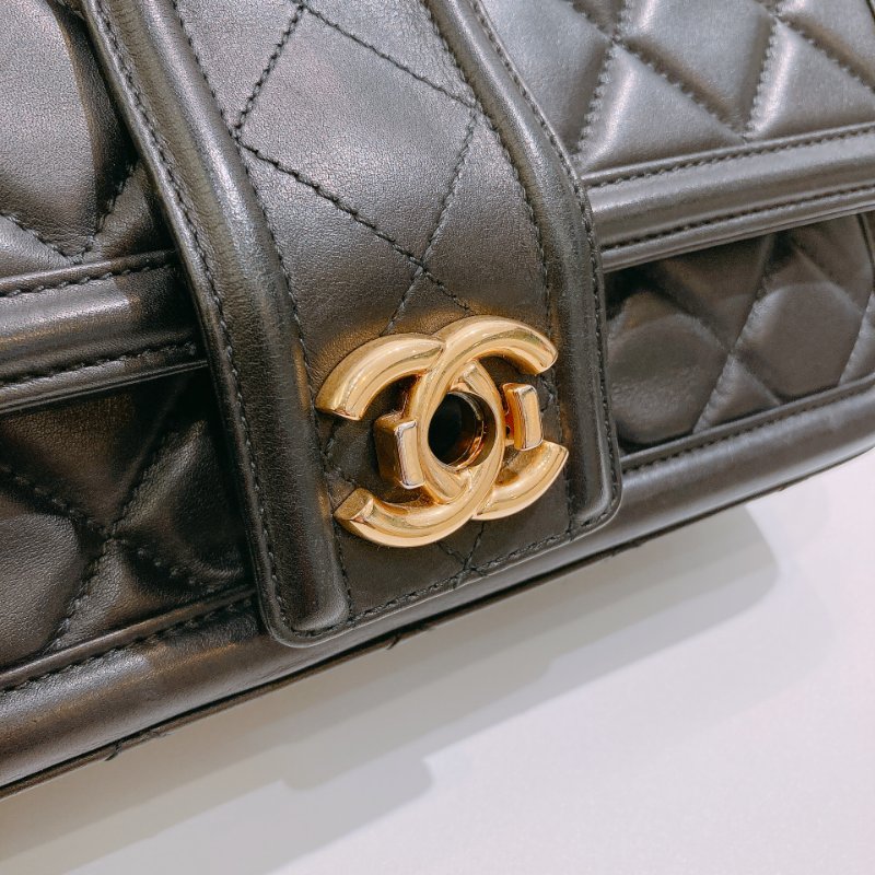 TW4698 Chanel 香奈兒 翻蓋單肩包 羊皮 黑金Elegant CC Flap Bag 26cm Lambskin Black x GHW-11