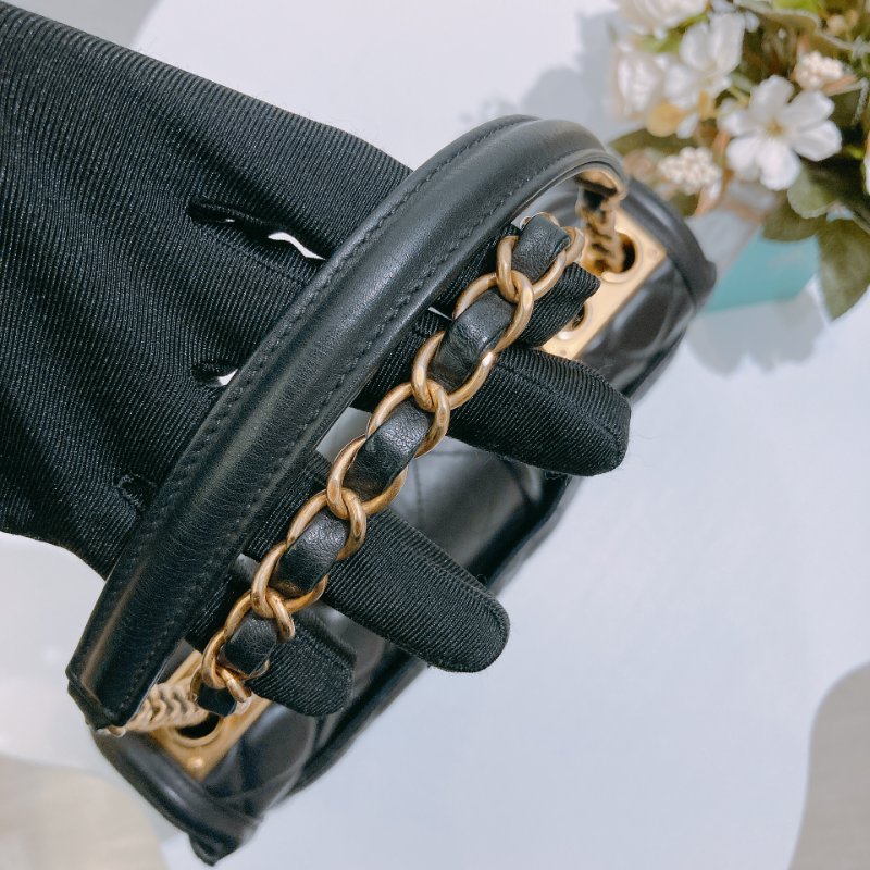 TW4698 Chanel 香奈兒 翻蓋單肩包 羊皮 黑金Elegant CC Flap Bag 26cm Lambskin Black x GHW-18