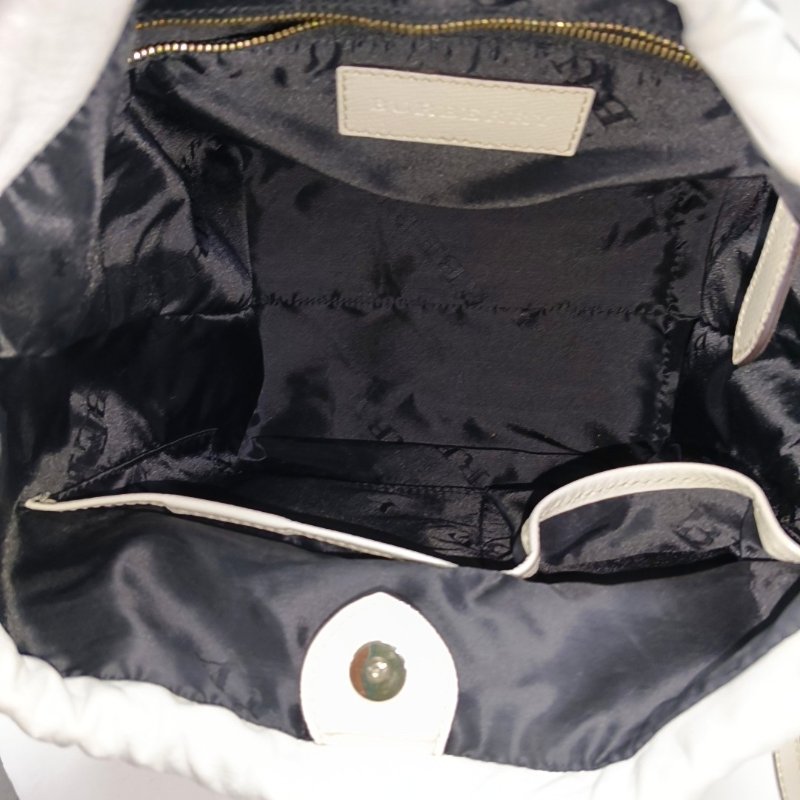 BURBERRY Dinton米色牛皮單肩包手提包斜挎包金色五金可拆卸肩帶-6