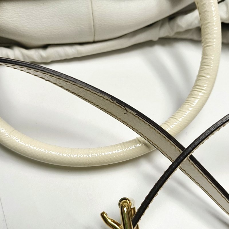 BURBERRY Dinton米色牛皮單肩包手提包斜挎包金色五金可拆卸肩帶-13