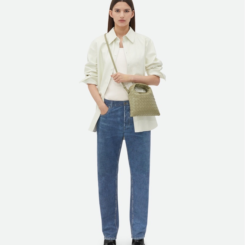 Bottega Veneta 女士 迷你Hop編織單肩包均碼碼MINI、25.5cm*11cm*14.5cm-5