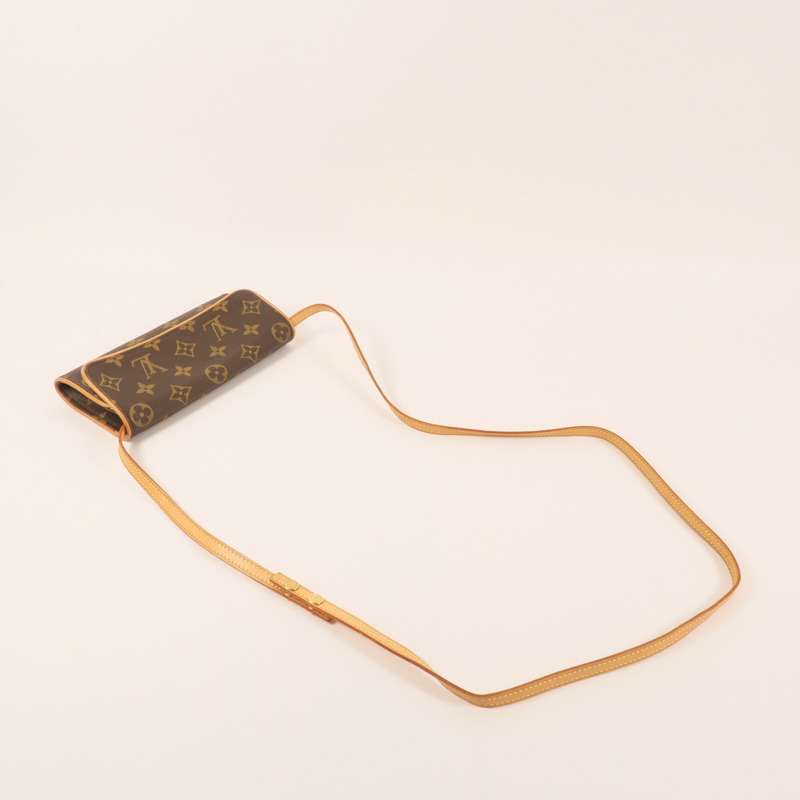 LOUIS VUITTON Monogram Pochette Twin PM金扣肩背袋-8
