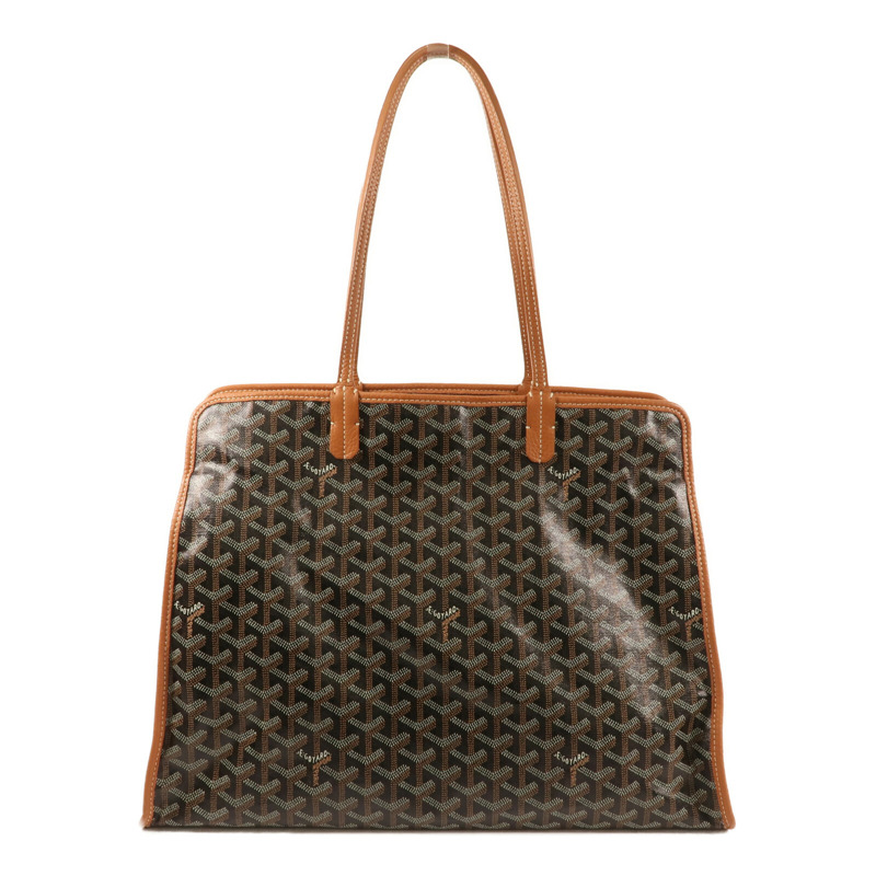 GOYARD 塗層帆布Hardy PM銀扣手挽袋-1