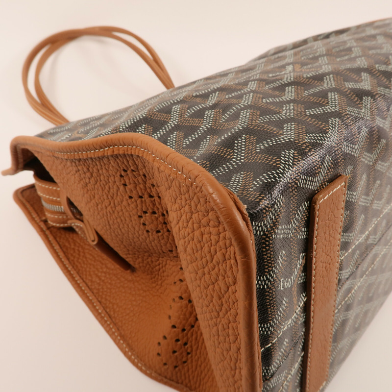 GOYARD 塗層帆布Hardy PM銀扣手挽袋-6