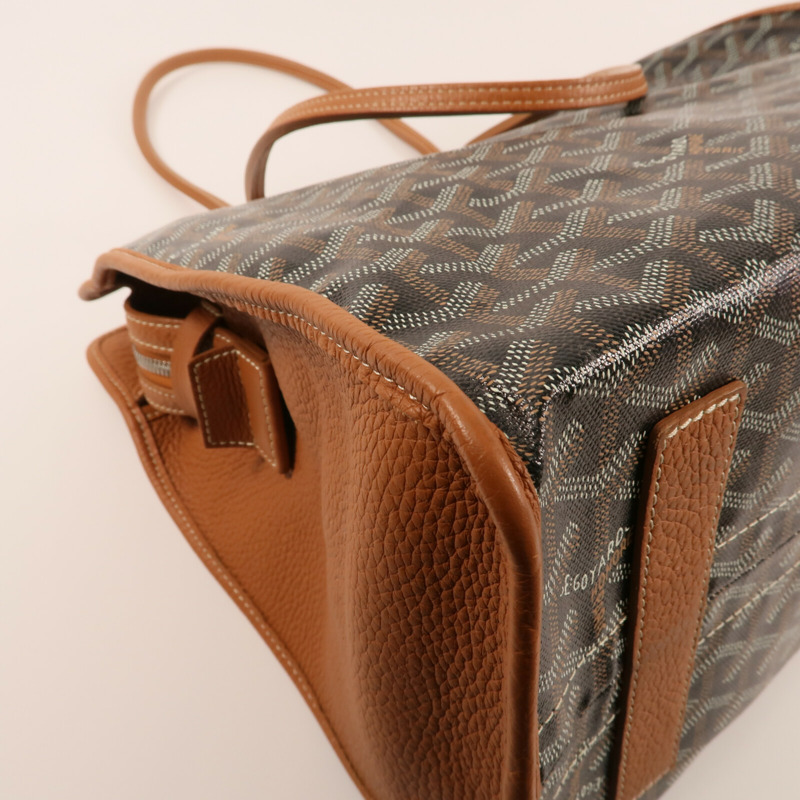 GOYARD 塗層帆布Hardy PM銀扣手挽袋-8
