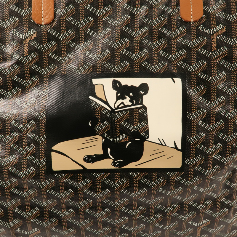 GOYARD 塗層帆布Hardy PM銀扣手挽袋-9