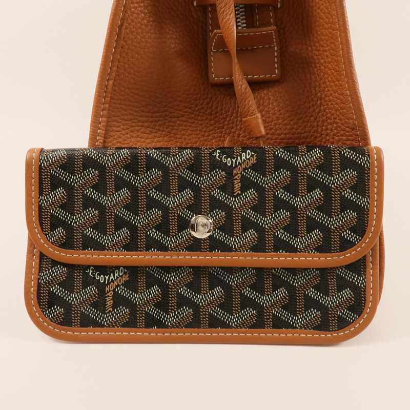 GOYARD 塗層帆布Hardy PM銀扣手挽袋-12