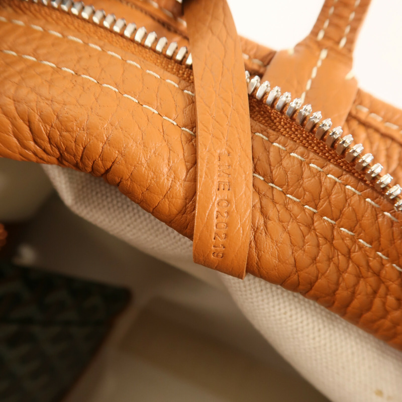GOYARD 塗層帆布Hardy PM銀扣手挽袋-17