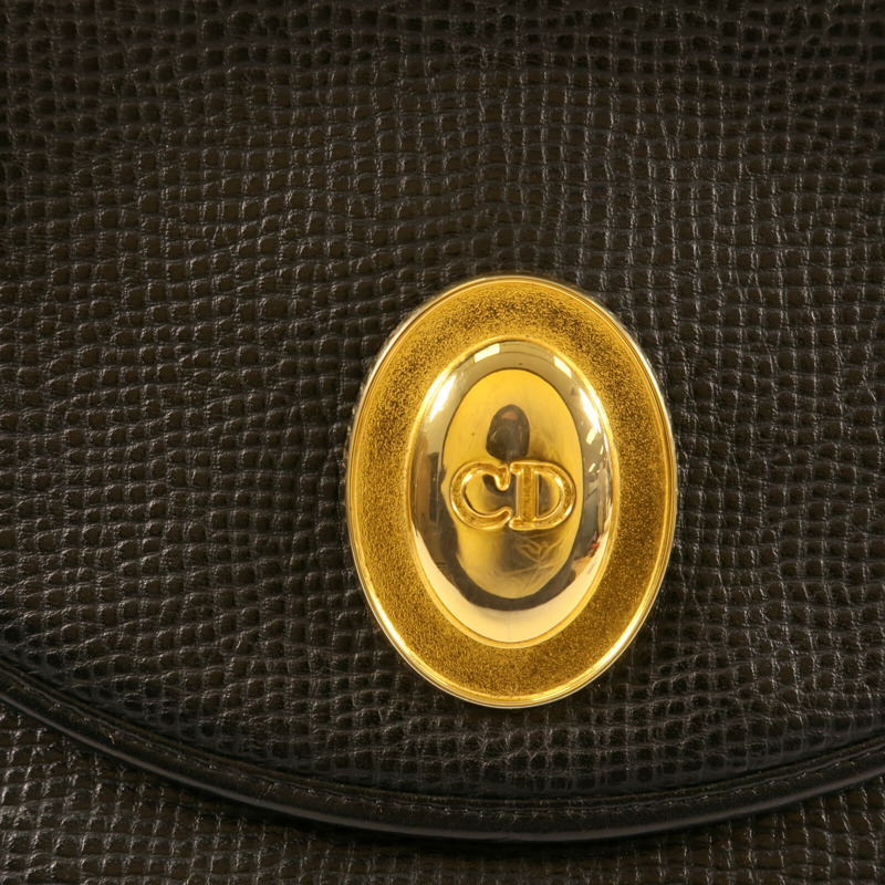 Dior 牛皮皮革Vintage Hand Bag金扣手挽袋-9