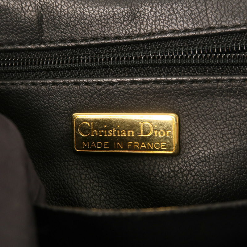 Dior 牛皮皮革Vintage Hand Bag金扣手挽袋-10