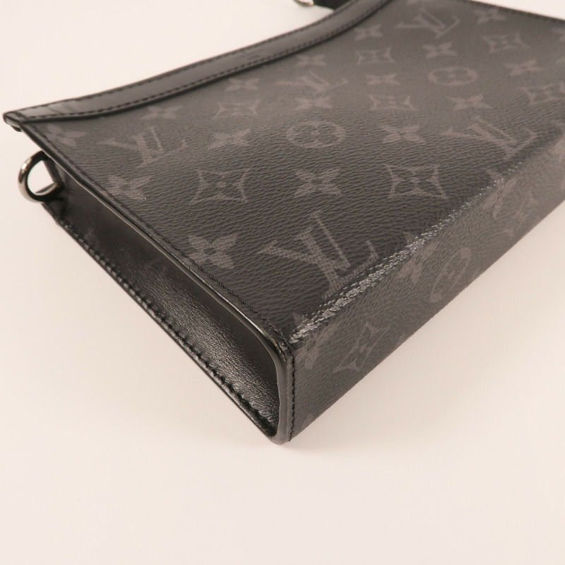 LOUIS VUITTON Monogram Eclipse Gaston銀扣肩背袋-7