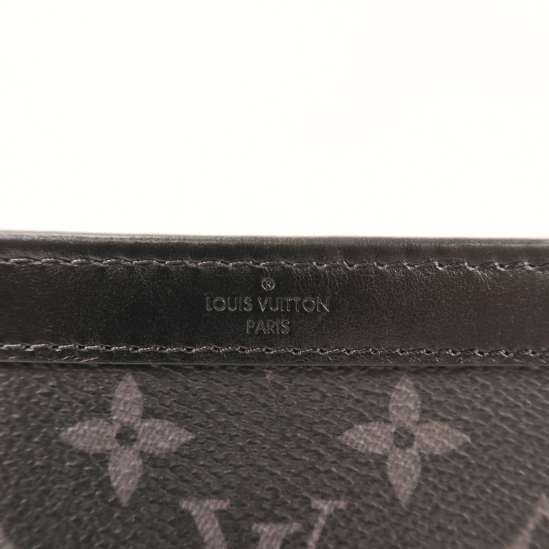 LOUIS VUITTON Monogram Eclipse Gaston銀扣肩背袋-11