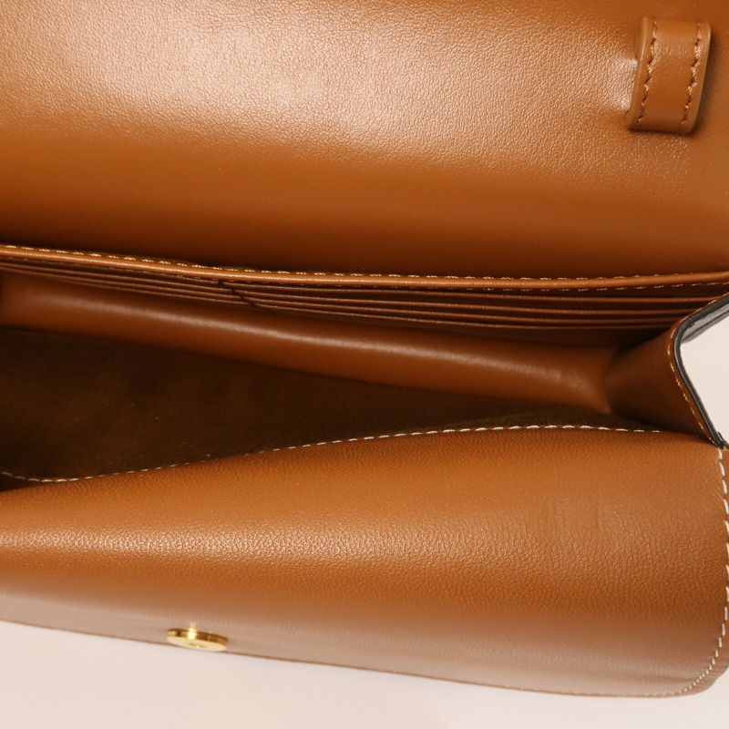 CELINE 塗層帆布Wallet On Strap金扣肩背袋-11