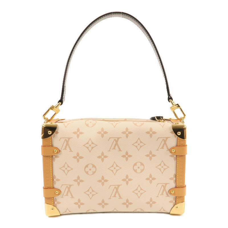 LOUIS VUITTON Monogram Dune Side Trunk MM金扣手挽肩背兩用袋-1