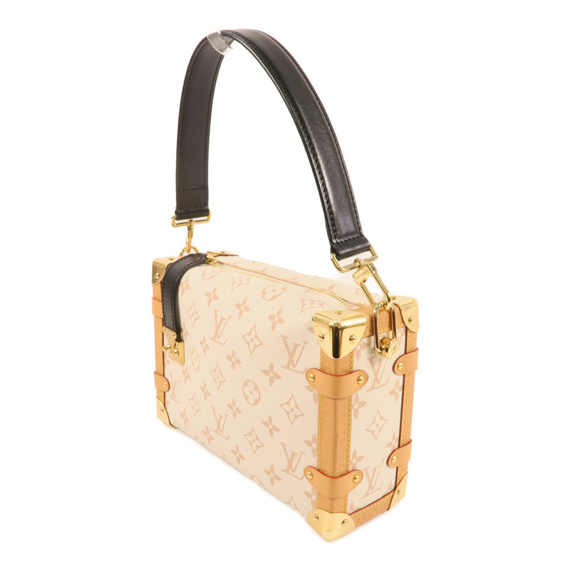 LOUIS VUITTON Monogram Dune Side Trunk MM金扣手挽肩背兩用袋-2