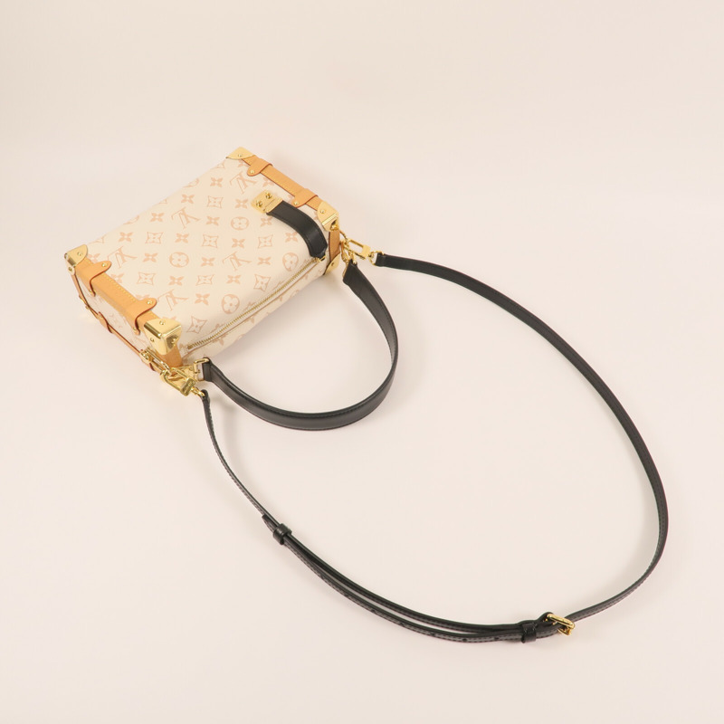 LOUIS VUITTON Monogram Dune Side Trunk MM金扣手挽肩背兩用袋-4