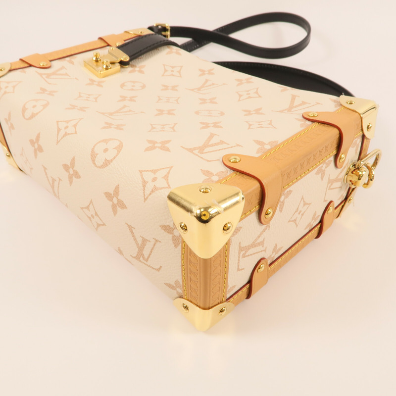 LOUIS VUITTON Monogram Dune Side Trunk MM金扣手挽肩背兩用袋-6