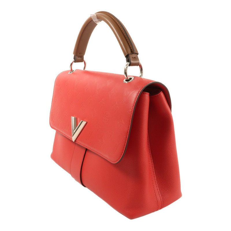 LOUIS VUITTON 牛皮皮革Very One銀扣手挽肩背兩用袋-2