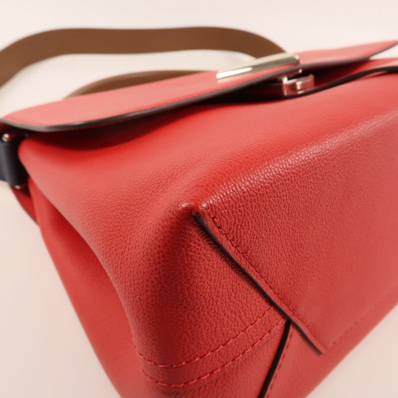 LOUIS VUITTON 牛皮皮革Very One銀扣手挽肩背兩用袋-6