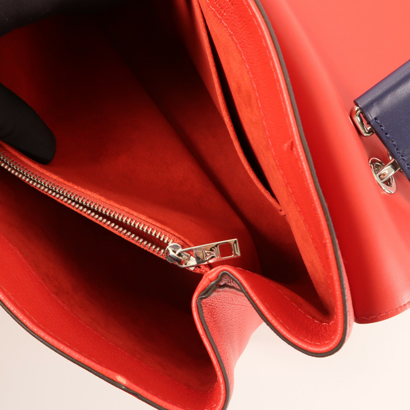LOUIS VUITTON 牛皮皮革Very One銀扣手挽肩背兩用袋-12